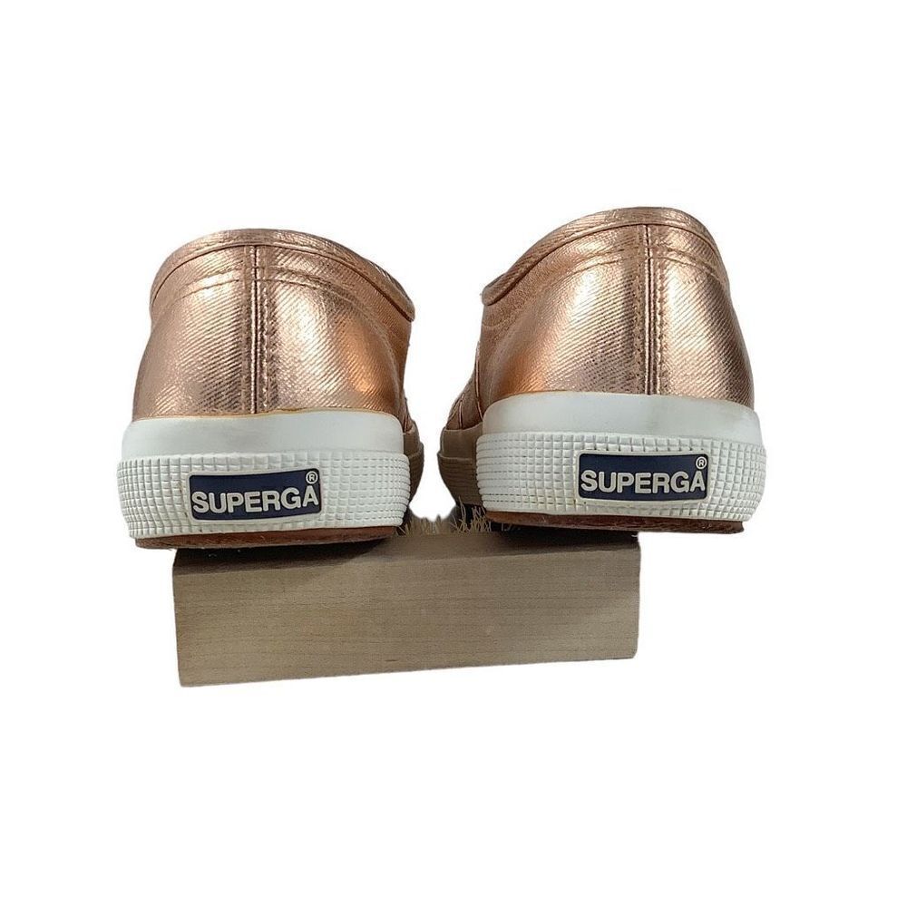 Superga Rose Gold Metallic Sneakers - Picture 5 of 7